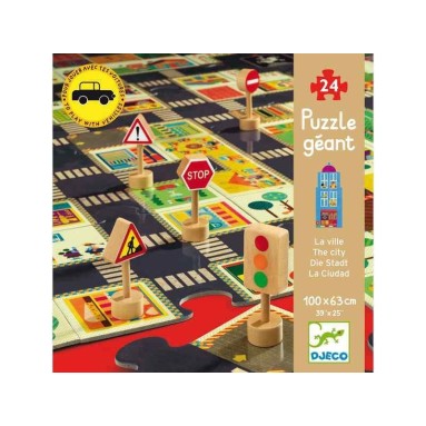 Puzzle Gigante con pista e semafori