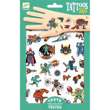Tatuaggi temporanei: Eroi contro cattivi 