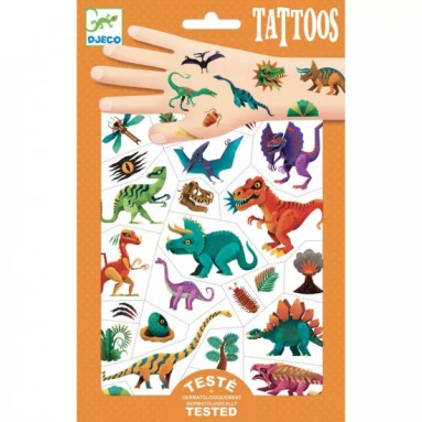 Tatuaggi per bambini: tema Dinosauri 