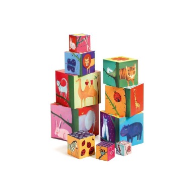Gioco dei cubi da impilare: Natura