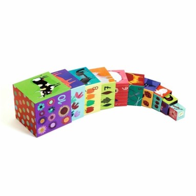 Gioco dei cubi da impilare: Natura