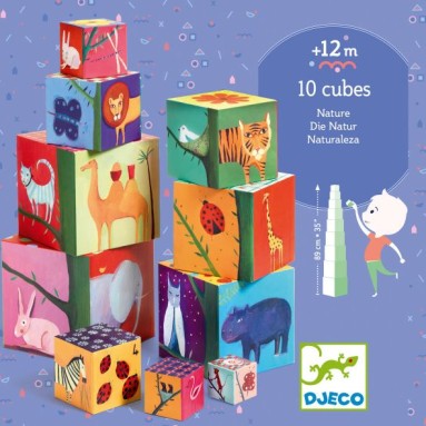 Gioco dei cubi da impilare: Natura