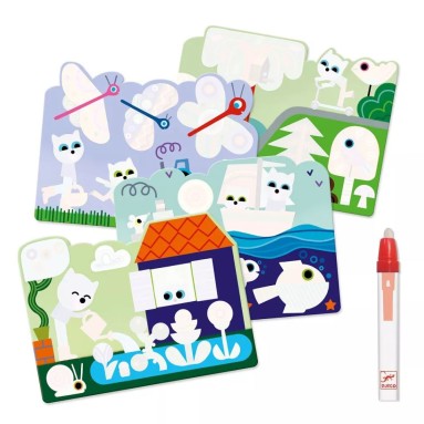 Disegni magici da colorare con acqua - Nel giardino