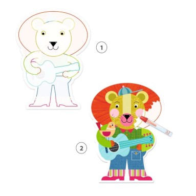 Disegni magici da colorare con acqua - Animalolen