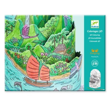 Disegni da colorare in 3D: Sulla vetta della montagna