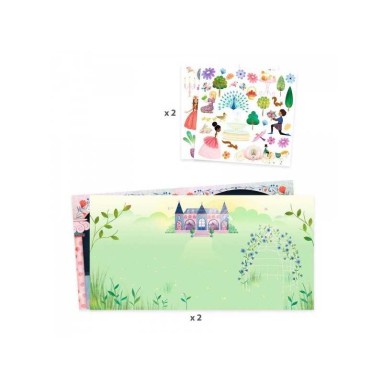 Stickers attacca e stacca riposizionabili: Vita nel castello